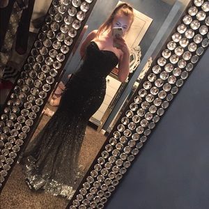 Sequin prom dress. Has been hemmed. Only worn once